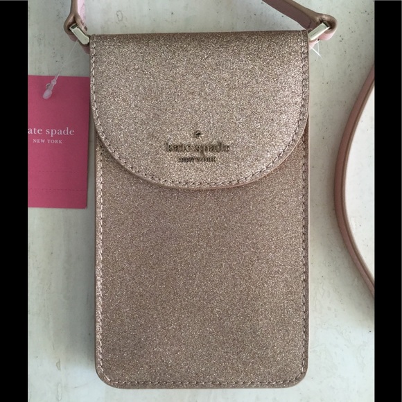 kate spade Bags Kate Spade Joeley Phone Case Glitter Crossbody Bag